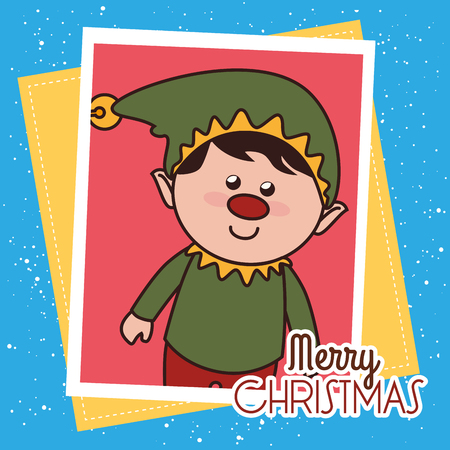 happy merry christmas design のイラスト素材