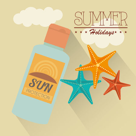 summer vacations design のイラスト素材