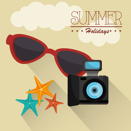 summer vacations design のイラスト素材