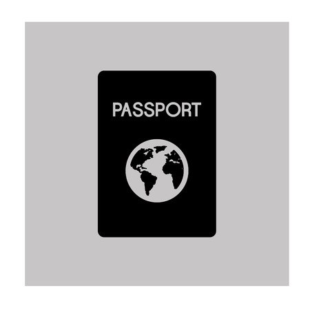 passport icon design のイラスト素材