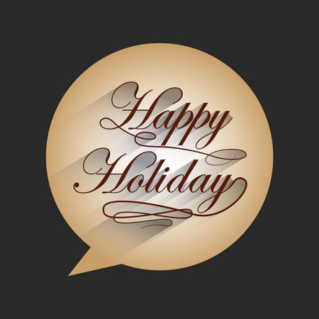 happy holiday design のイラスト素材