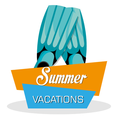 summer vacations design のイラスト素材