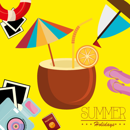 summer vacations design のイラスト素材