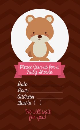 baby shower design, vector illustration のイラスト素材