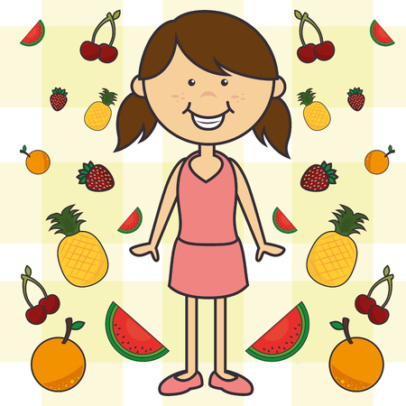 kids nutrition design のイラスト素材