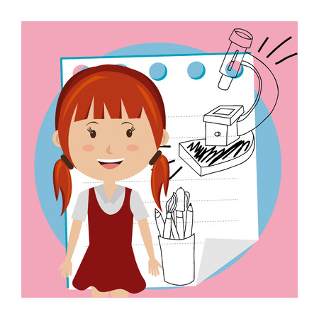 back to school design, vector illustration eps10 graphicのイラスト素材
