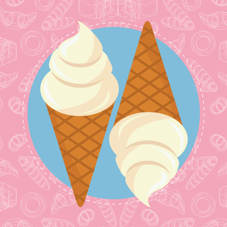 always fresh bakery products design, vector illustration eps10 graphicのイラスト素材