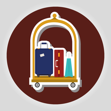 hotel services icon design, vector illustration eps10 graphicのイラスト素材