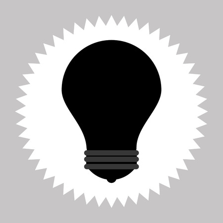 bulb silhouette icon design, vector illustration eps10 graphicのイラスト素材