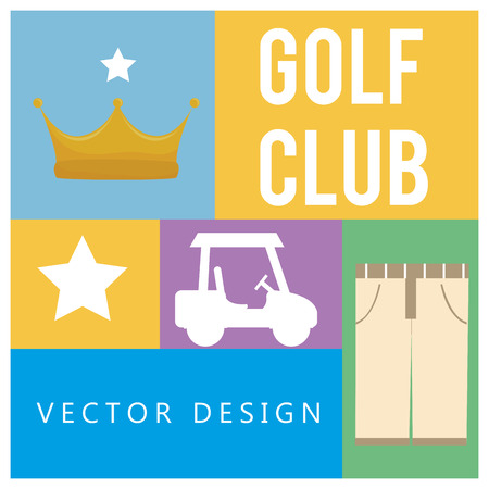 golf club design, vector illustration eps10 graphicのイラスト素材