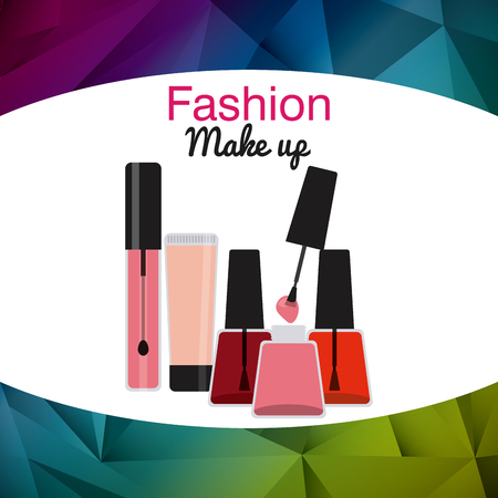 fashion make up design, vector illustration eps10 graphicのイラスト素材