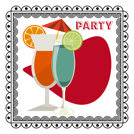 retro party design, vector illustration eps10 graphicのイラスト素材