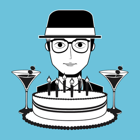 retro party design, vector illustration eps10 graphicのイラスト素材