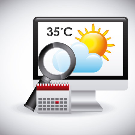 online weather design, vector illustration eps10 graphicのイラスト素材
