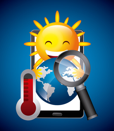 online weather design, vector illustration eps10 graphicのイラスト素材