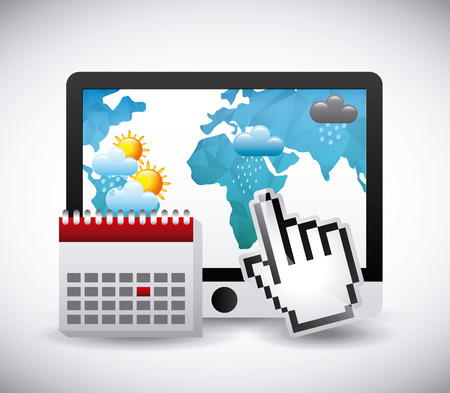 online weather design, vector illustration eps10 graphicのイラスト素材
