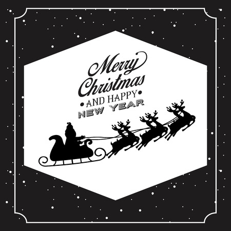 happy merry christmas design, vector illustration eps10 graphicのイラスト素材