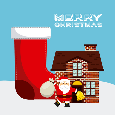 happy merry christmas design, vector illustration eps10 graphicのイラスト素材