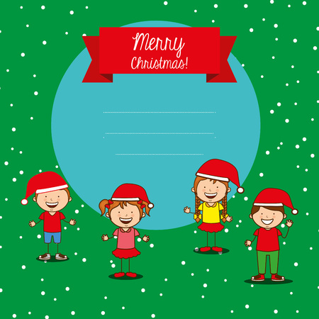 happy merry christmas design, vector illustration eps10 graphicのイラスト素材