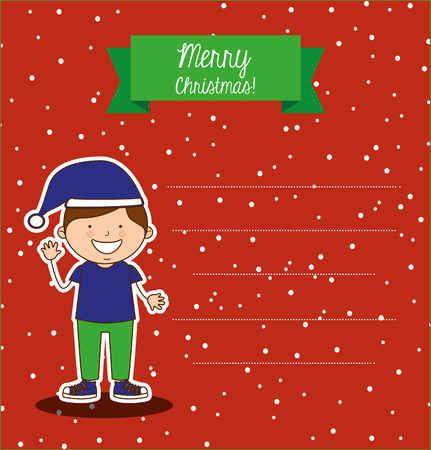 happy merry christmas design, vector illustration eps10 graphicのイラスト素材
