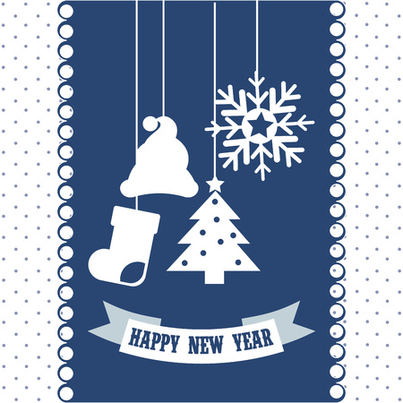 happy merry christmas design, vector illustration eps10 graphicのイラスト素材