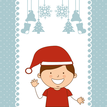 happy merry christmas design, vector illustration eps10 graphicのイラスト素材