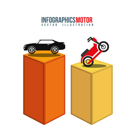 vehicle infographic designのイラスト素材