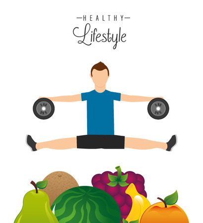 healthy lifestyle designのイラスト素材