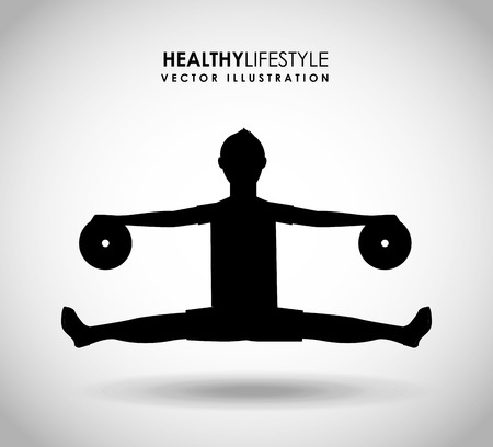 healthy lifestyle designのイラスト素材