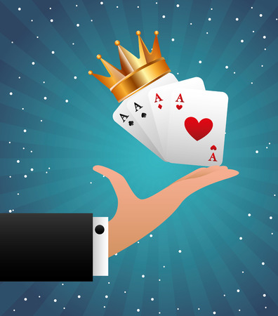 fun gambling concept designのイラスト素材