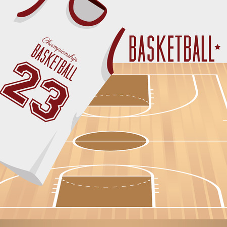 basketball sport design, vector illustration eps10 graphicのイラスト素材