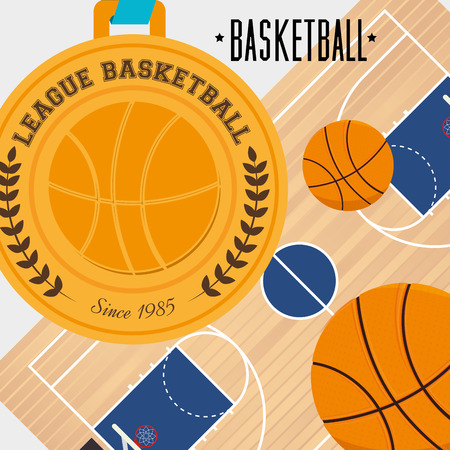 basketball sport design, vector illustration eps10 graphicのイラスト素材