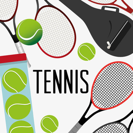 tennis sport design, vector illustration eps10 graphicのイラスト素材