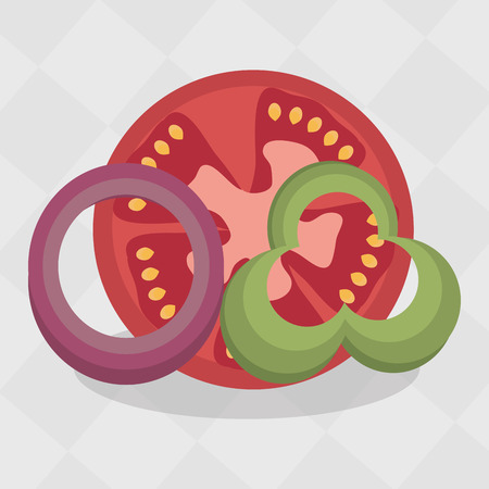 fresh vegetables design, vector illustration eps10 graphicのイラスト素材