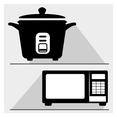 kitchen appliance design, vector illustration eps10 graphicのイラスト素材
