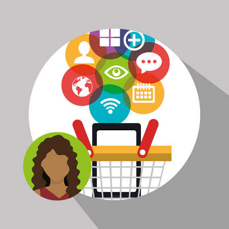 mobile marketing design, vector illustration eps10 graphicのイラスト素材