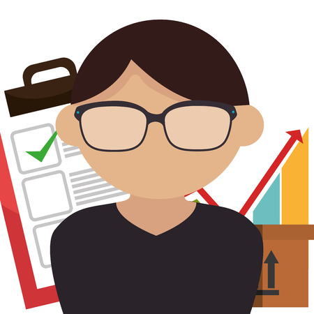 business people design, vector illustration eps10 graphicのイラスト素材