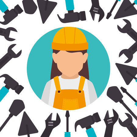 under construction design, vector illustration eps10 graphicのイラスト素材
