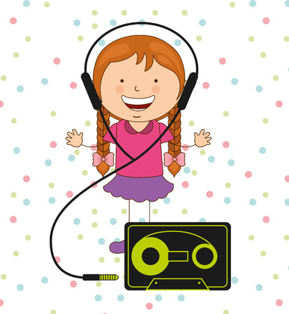 technological kids design, vector illustration eps10 graphicのイラスト素材