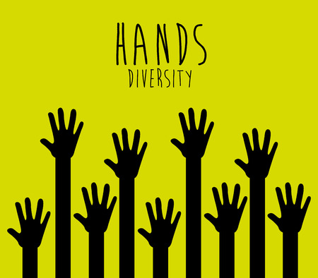 hands diversity design, vector illustration eps10 graphicのイラスト素材