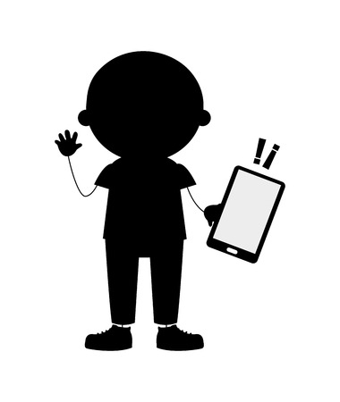 technological kids design, vector illustration eps10 graphicのイラスト素材