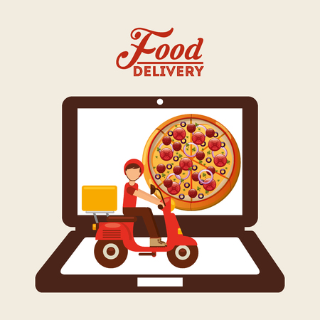 food delivery design, vector illustration eps10 graphicのイラスト素材