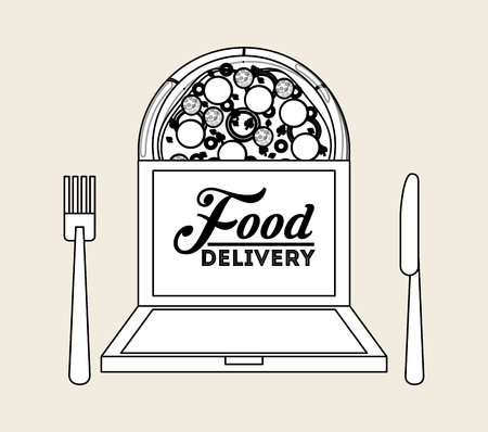 food delivery design, vector illustration eps10 graphicのイラスト素材
