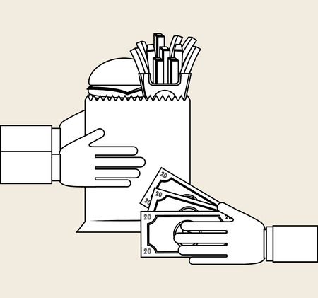 food delivery design, vector illustration eps10 graphicのイラスト素材