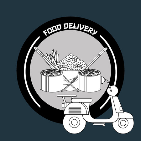 food delivery design, vector illustration eps10 graphicのイラスト素材