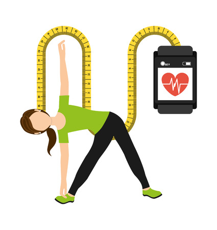 healthy lifestyle design, vector illustration eps10 graphicのイラスト素材