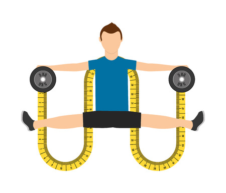 healthy lifestyle design, vector illustration eps10 graphicのイラスト素材