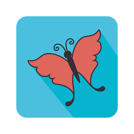 Butterfly cute cartoon graphic design, vector illustration.のイラスト素材