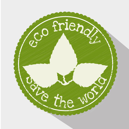 Go green and ecology design, vector illustration graphicのイラスト素材