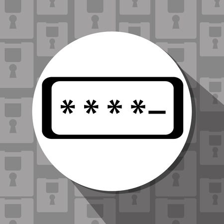 Security and surveillance system over gray background, vector graphic.のイラスト素材